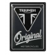 PLAQUE METAL NOIRE LOGO TRIUMPH